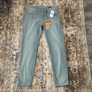 Striped women’s jeans